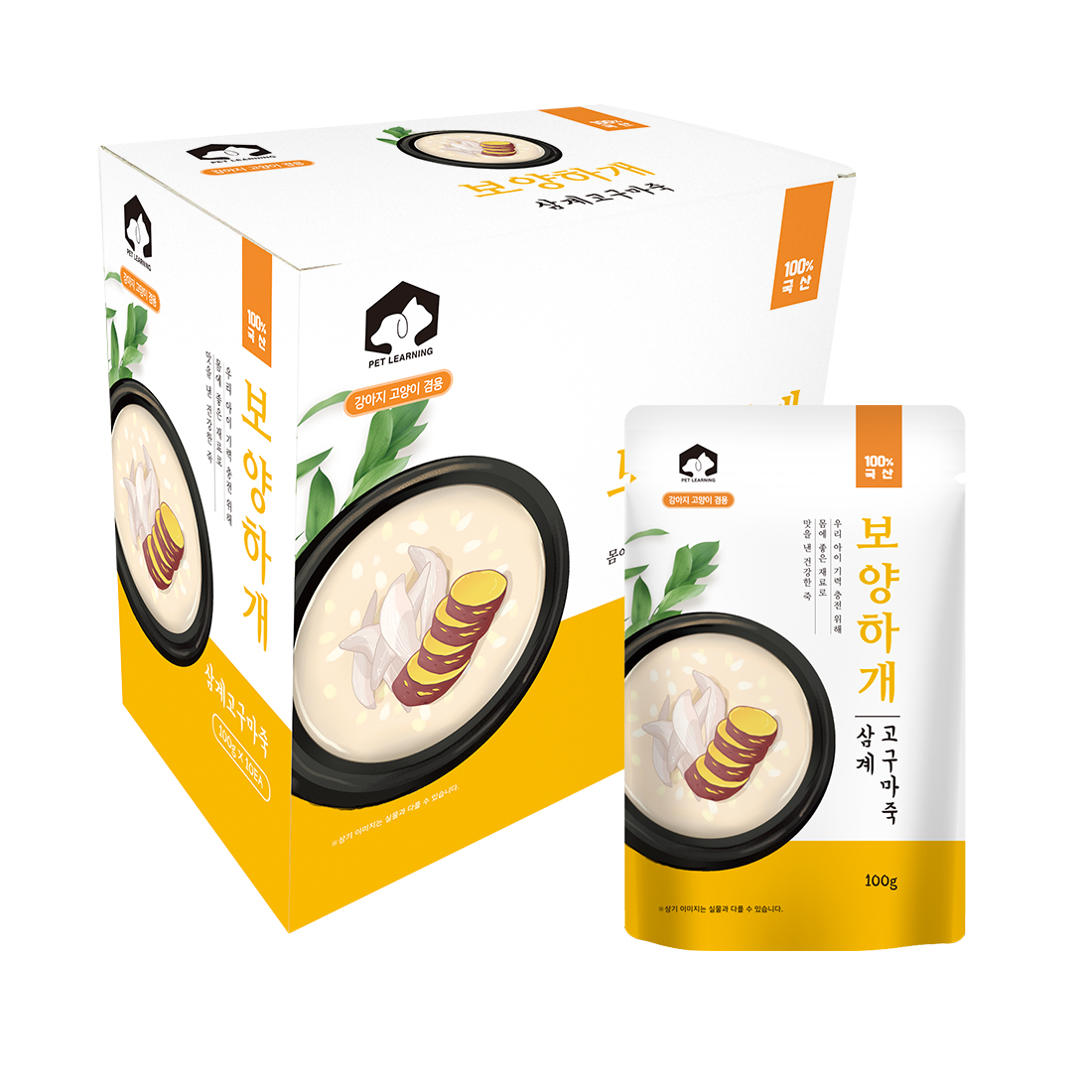 펫러닝 강아지삼계탕 강아지캔 통조림 습식 간식 보양하개 오리고기, 100g, 1개 - 상세 이미지 2