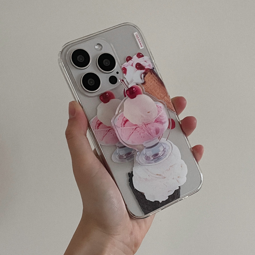 cherry ice cream 디자인 [아크릴스마트톡] - 상세 이미지 2