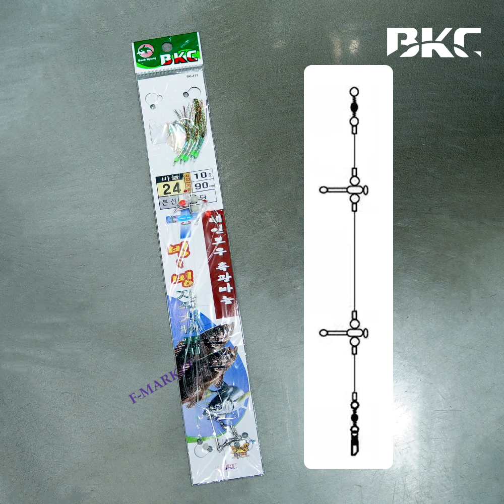 백경 빙빙 대물카드 2단 우럭채비 BK-411 - 메인 이미지