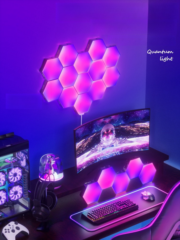 RGB 육각 LED 램프 인테리어 조명 - 상품 이미지