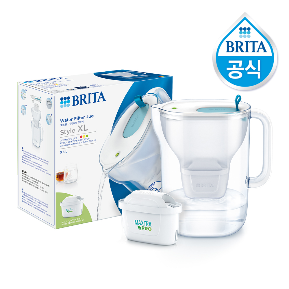 [N단독] 브리타 스타일 XL 3.6L+기본 1입+퓨어 8입+라임 6입+NPay 5%적립 - 상세 이미지 5