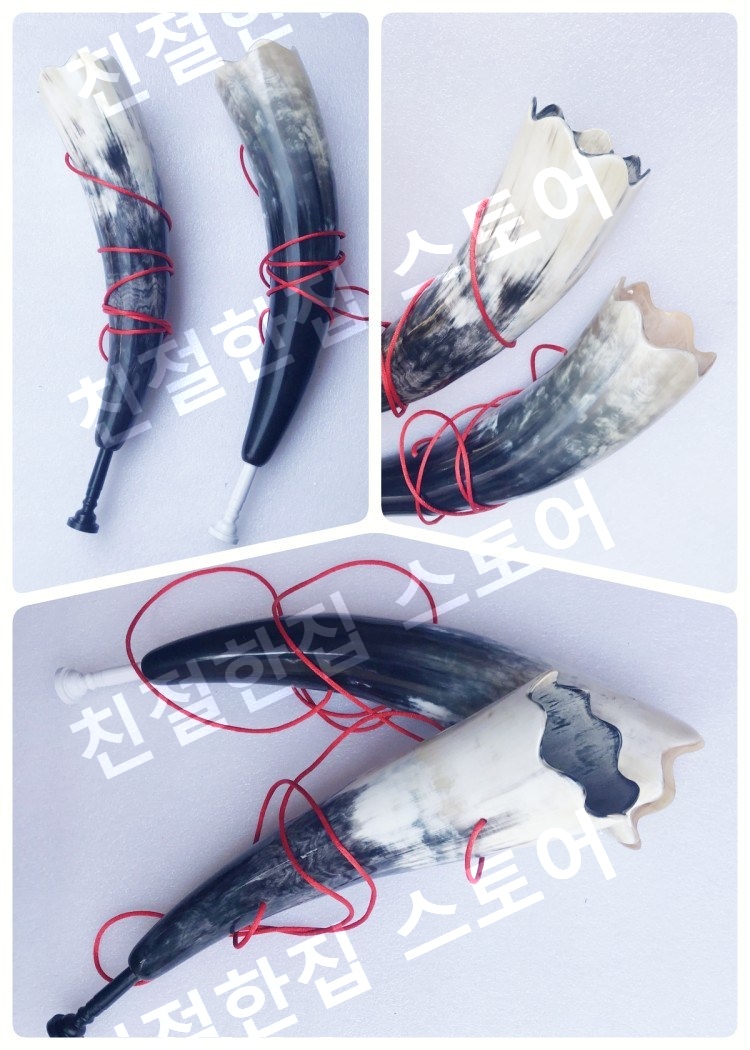 쇼파르 뿔나팔 양각나팔 수작업 혼 뿔피리 뿔 - 상세 이미지 2