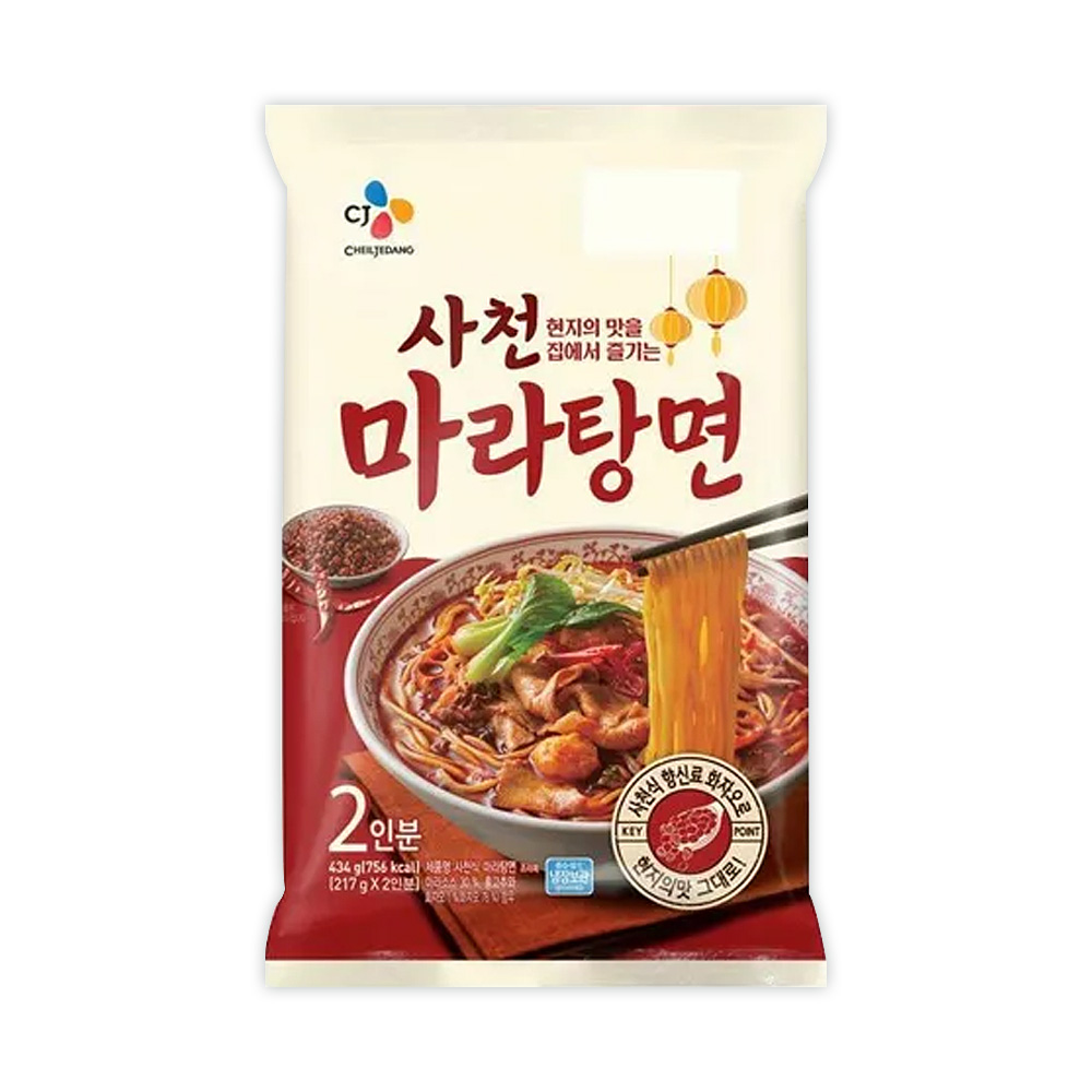 [냉장] CJ 사천 마라탕면 434g : 하티팜