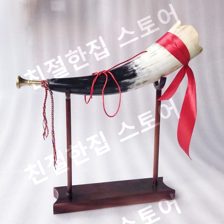 쇼파르 뿔나팔 양각나팔 수작업 혼 뿔피리 뿔 - 상품 이미지