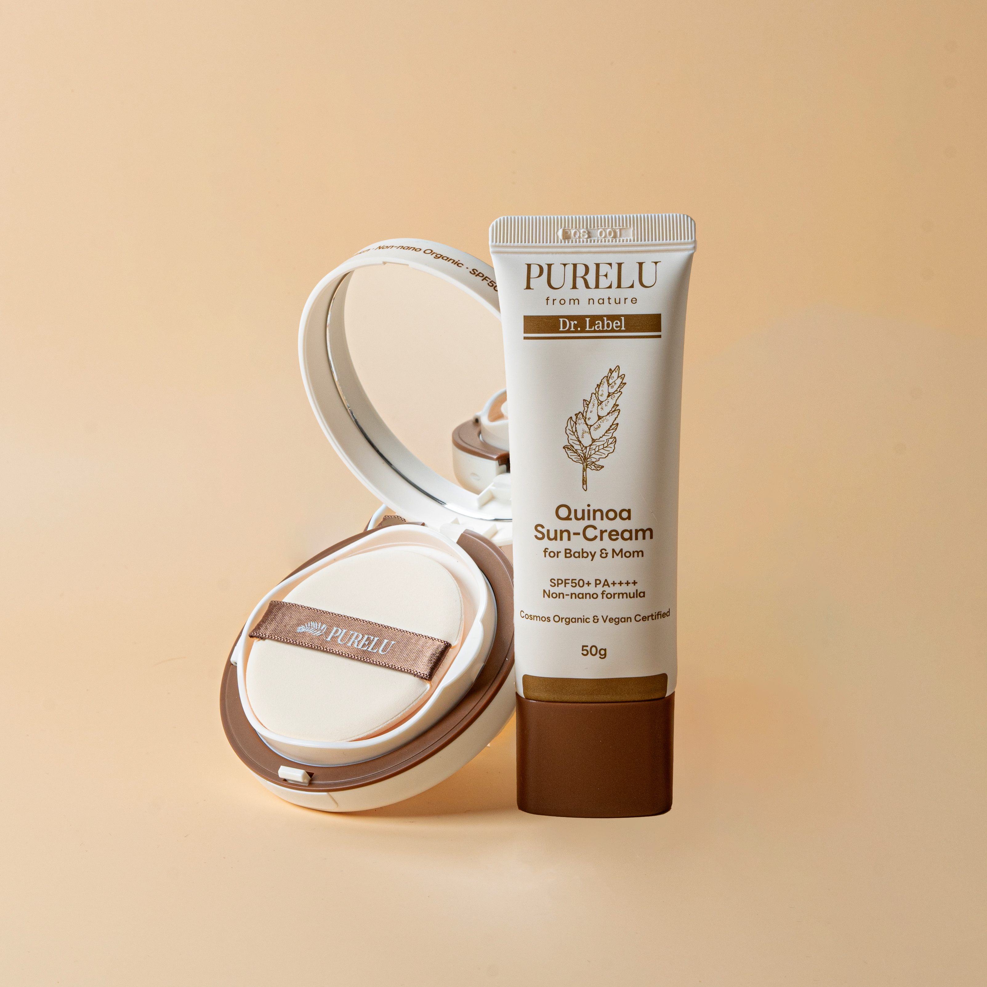 퓨어루 퀴노아 아기 선크림 선쿠션 SET 닥터라벨 유기농 베이비 유아 키즈 어린이 비건