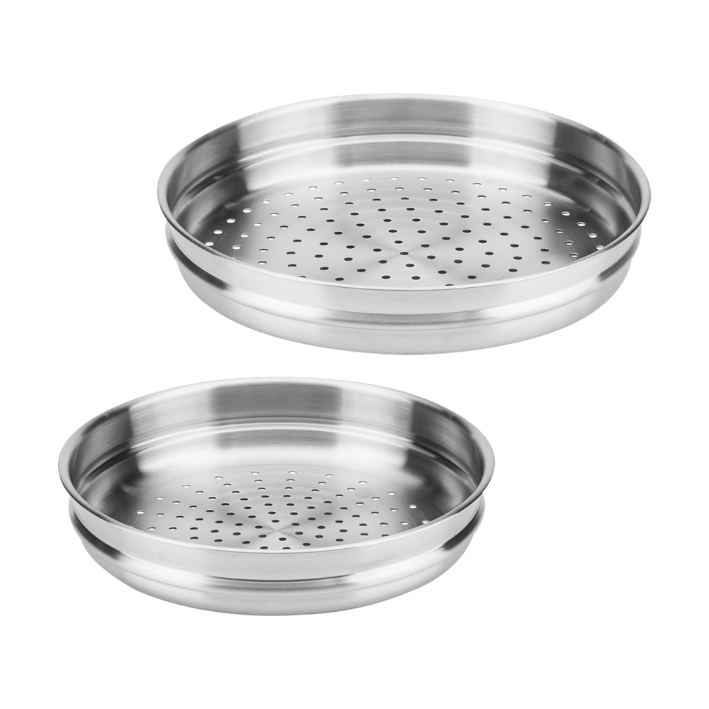 한일스텐레스 낮은 스텐 찜기 냄비,프라이팬 호환 24, 28cm 2중 택1 제품 이미지