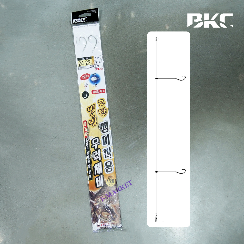 백경 생미끼 2단 빙빙 우럭채비 BK-408 - 메인 이미지