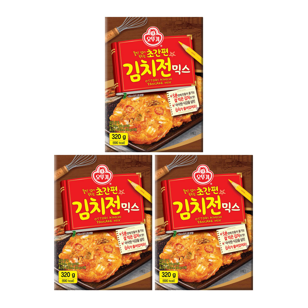 오뚜기 초간편 김치전믹스 320g 3개 - 메인 이미지