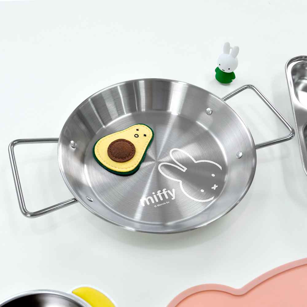 미피 스텐 손잡이 빠에야팬 210mm 플레이팅 접시 파스타 스테이크 그릇 캠핑 홈카페 - 상세 이미지 2
