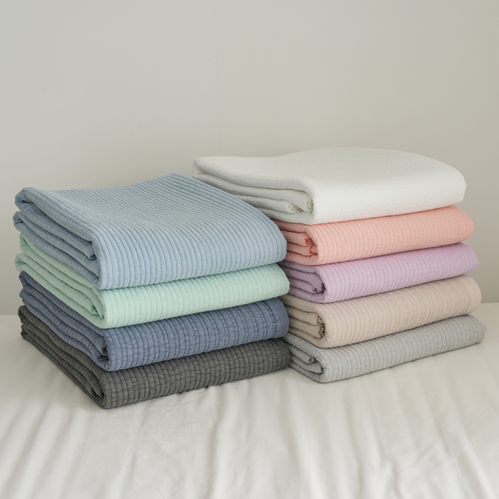 더베딩샵 순면 순수 줄누비 정석 피그먼트 패드 이불 SS Q K