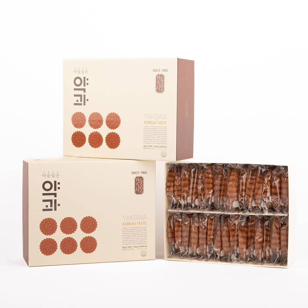 경동시장 마음담은 찹쌀 약과 세트 1.2kg (40g 30개입) - 상세 이미지 2