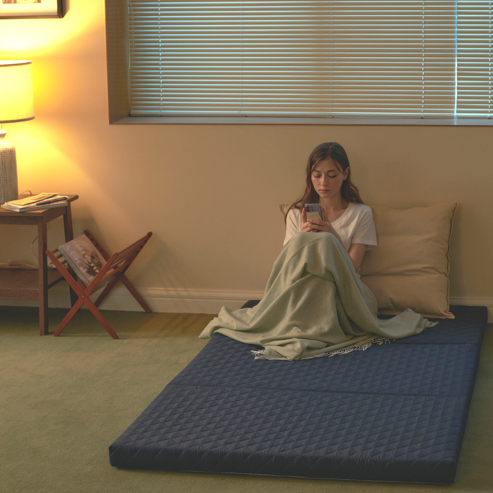 퓨어셀 접이식 매트리스 바닥 1인용 멀티싱글 3단접이식 단단한 매트릭스 7cm