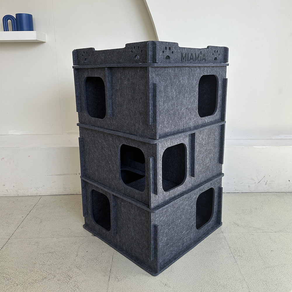 MIAMIA 미로 고양이 숨숨집 동굴 숨숨 터널 캣타워 대형