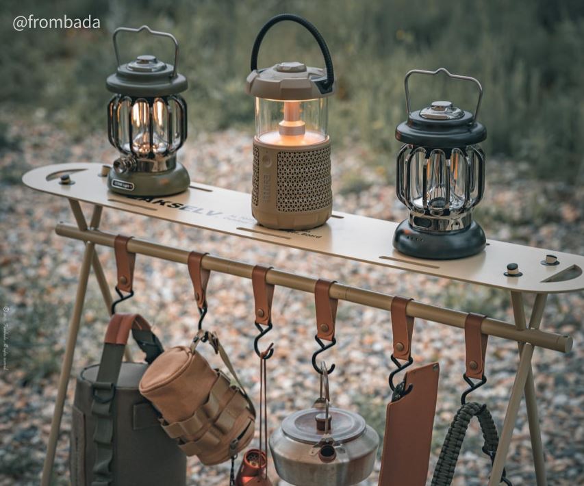 락셀 인디언행어 캠핑행어 상판 메쉬망 고리 가방 풀세트