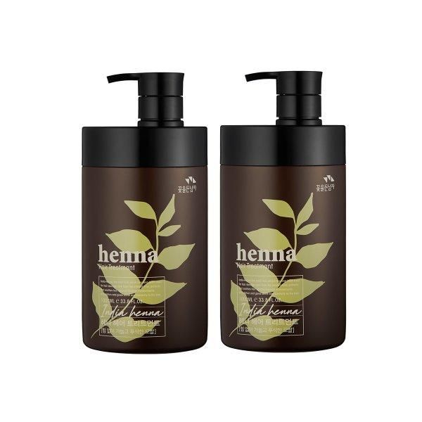 꽃을든남자 헤나 헤어 트리트먼트 1000ml x 2개 : 현쓰마켓