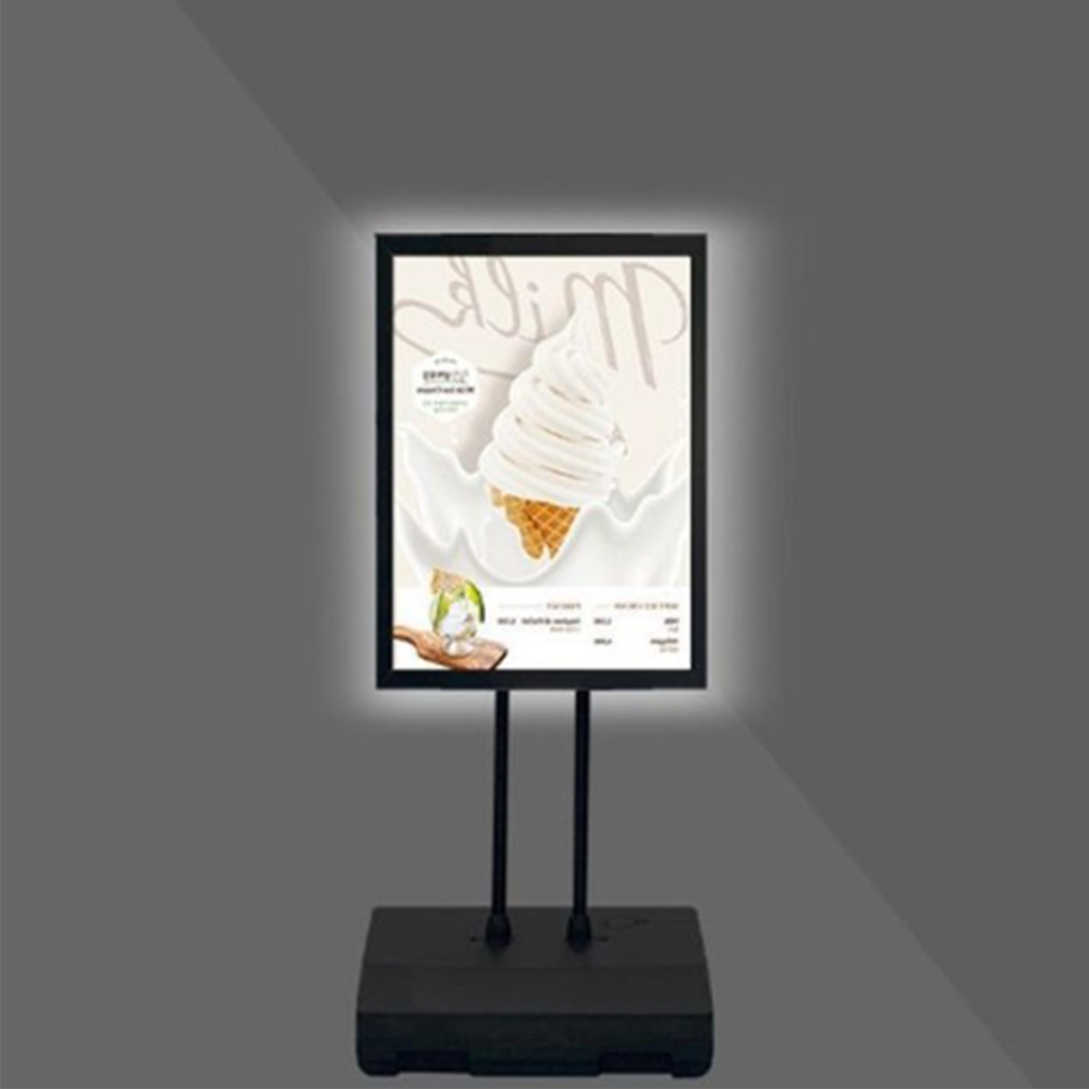 LED 포스터 스탠드 입간판 배너 메뉴판 안내판 광고판 행사 카페 입구 물통형 A2 - 상품 이미지