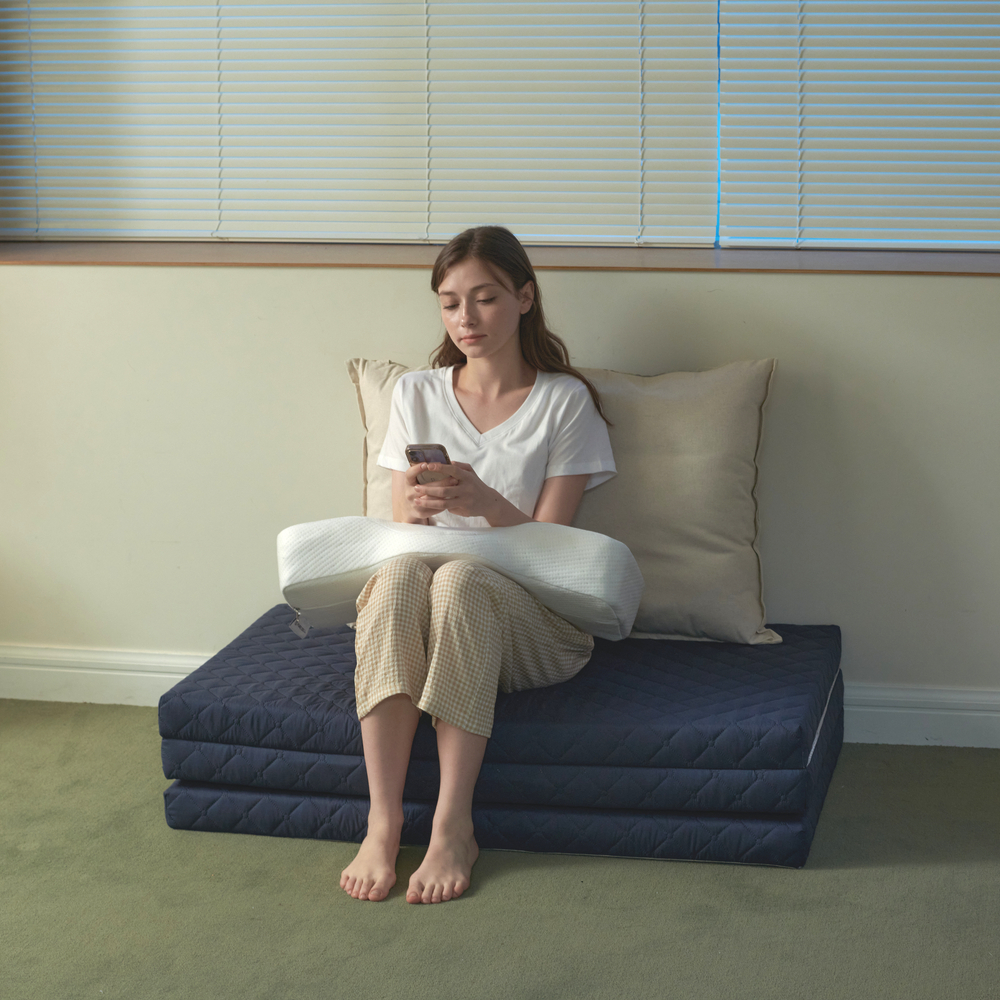 퓨어셀 접이식 매트리스 바닥 1인용 멀티싱글 3단접이식 단단한 매트릭스 7cm