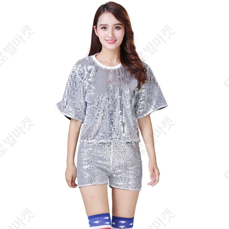 치어리더의상 치어리딩 에어로빅복 빅사이즈 섹시코스프레 방송댄스복 응원복 - 상세 이미지 4