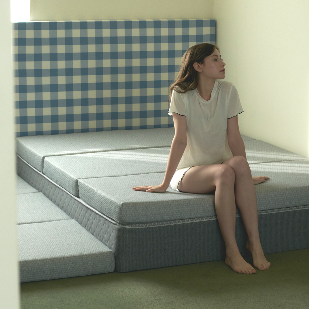 퓨어셀 토퍼 접이식 매트리스 바닥 1인용 멀티싱글 3단 단단한 매트릭스 11cm MS