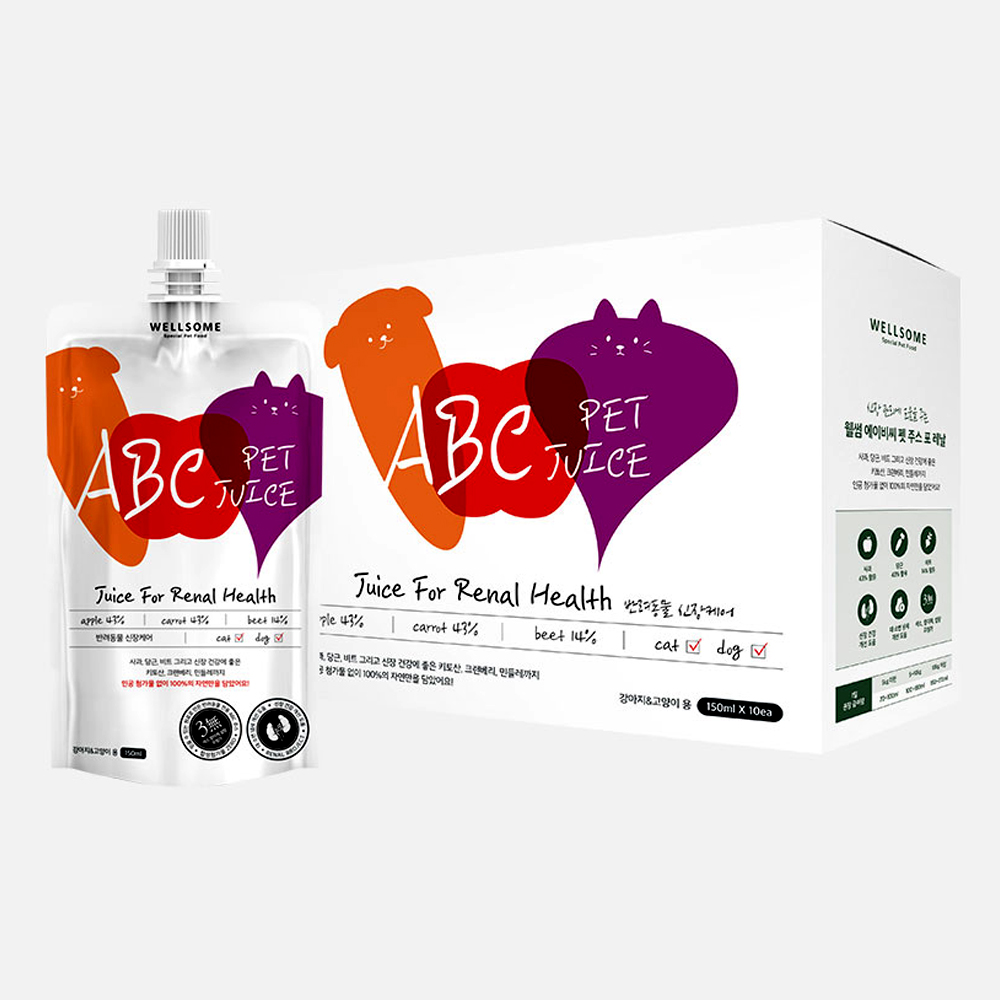 웰썸 강아지주스 강아지음료 음수량 증진 ABC주스, 150ml, 10개 - 상세 이미지 2