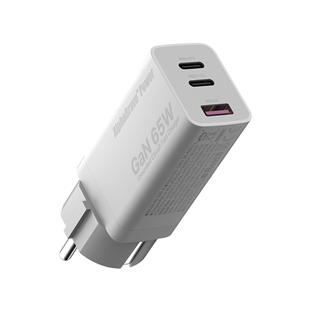 알파브라보 GaN 65W 고속충전기 PD C타입+퀄컴 4.0 100W C to C 케이블 1m 2개 - 상세 이미지 2