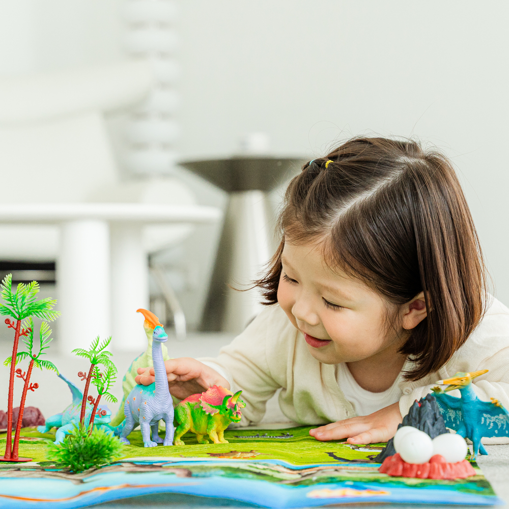 에센셜토이 공룡 장난감 피규어 세트 소프트 티렉스 티라노 브라키오 사우루스