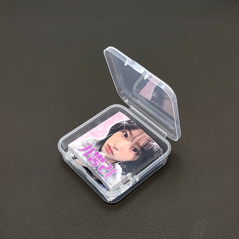 포카 정리함 포토카드 명함 STICKER타입 2개 소품 플라스틱 포카통 수납함 보관 - 상품 이미지