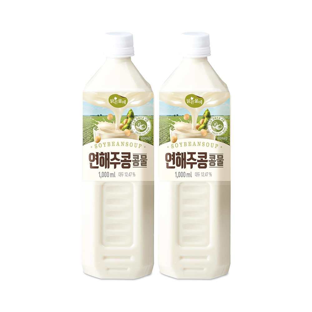 맑은물에 연해주콩 콩물 1000mlx2개 : 맑은물에홀딩스