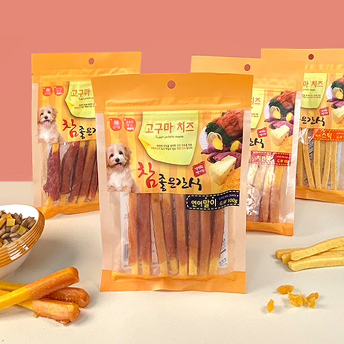 헬로도기 고구마치즈 강아지고구마 말랭이 건조 간식 오리말이, 100g, 1개 - 상세 이미지 4