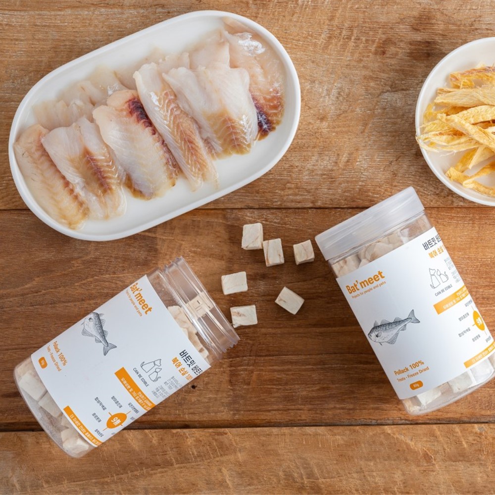 바트밋 강아지 황태 치킨 트릿 애견 동결건조 간식 북어, 85g, 2개 - 상세 이미지 2