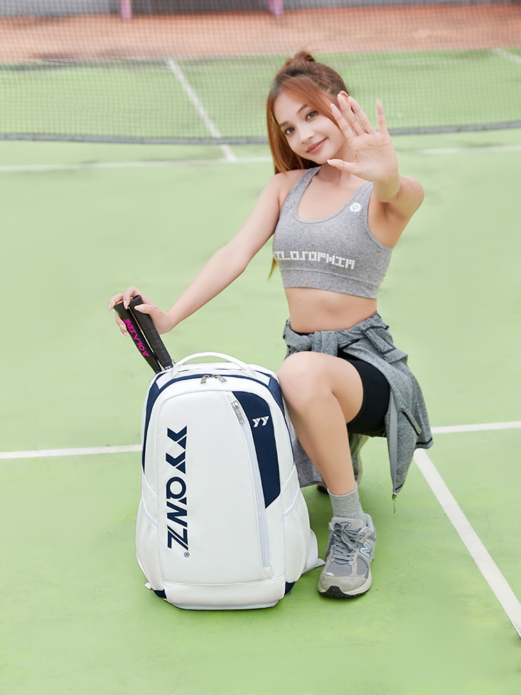 남녀 공용 테니스 가방 백팩 백 스쿼시 라켓 수납 대용량 테니스 배드민턴 - 상세 이미지 4