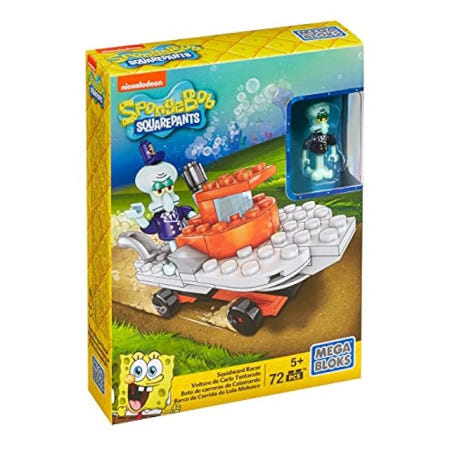 Mega [해외]네모바지 스폰지밥 메가블럭 블록 징징이 경주용 세트
