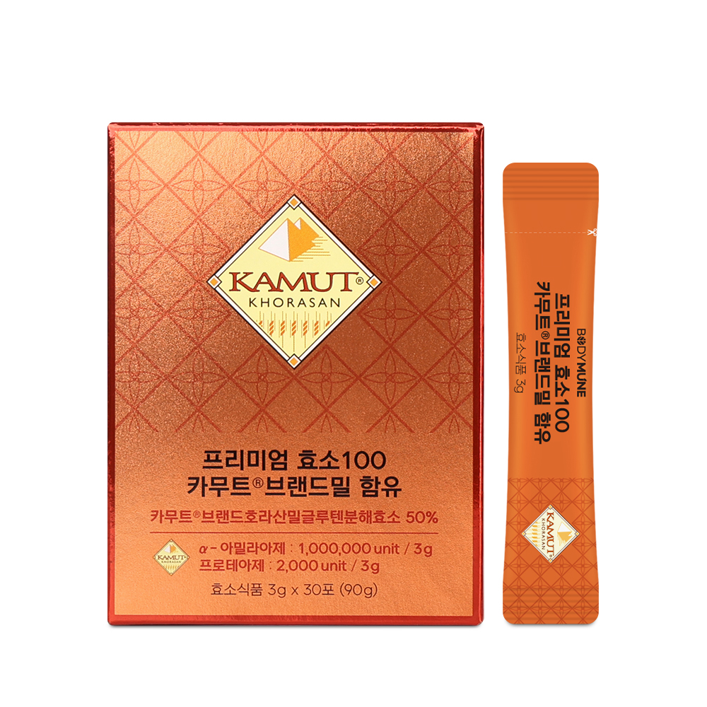 바디뮨 프리미엄 카무트 효소 100만 역가 (6개월분) 카뮤트효소 효능 소화 - 상세 이미지 3