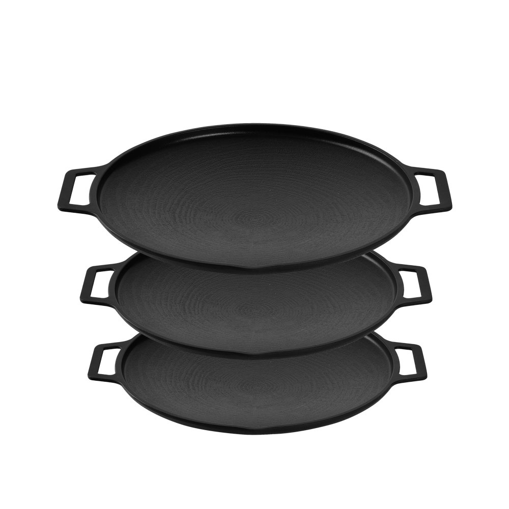 시샘 기름안튀는 캠핑 바베큐 삼겹살 솥뚜껑 고기 불판 통주물 인덕션 그리들팬 30