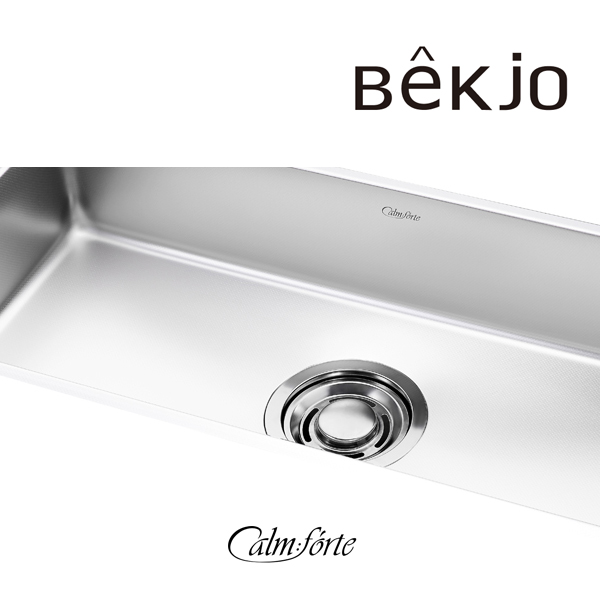 백조씽크 CalmForte 스텐 씽크볼 엠보코팅 1.2T 콰이어트 싱크볼 깜뽀르테 860 세트 - 상세 이미지 2