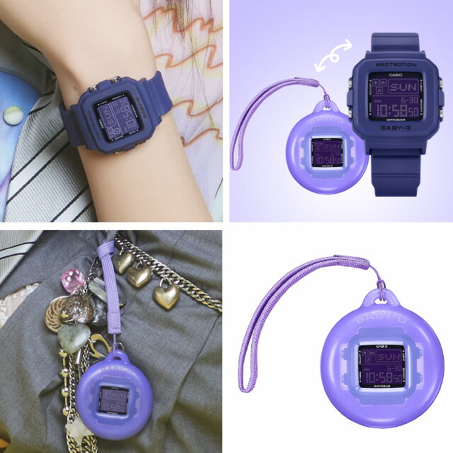 카시오 CASIO 베이비지 스퀘어 블루 여성 손목 캐주얼 스포츠 시계 BGD-10K-2JR - 상세 이미지 2