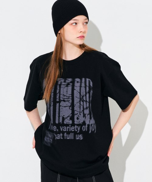 슬로우애시드 온더볼 반팔티셔츠  블랙  SL-24SS-ST4-BK : SindMill