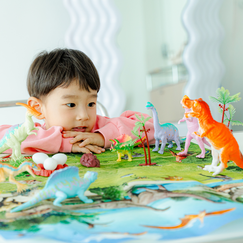 에센셜토이 공룡 장난감 피규어 세트 소프트 티렉스 티라노 브라키오 사우루스