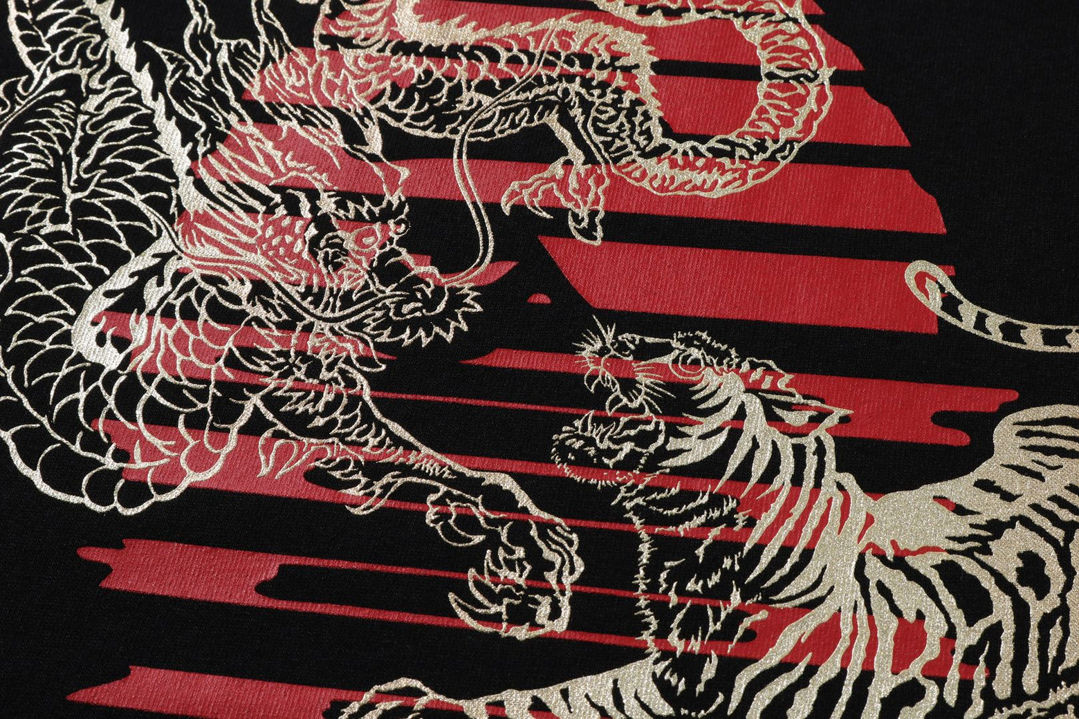 베이프 반팔티 MEN TIGER AND DRAGON APE HEAD TEE 1K70-110-009 - 상세 이미지 5