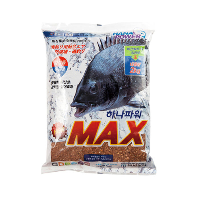 하나파워 뉴 맥스 NEW MAX 감성돔 습식 파우더 1봉지 2kg 집어제 밑밥 바다낚시 - 상세 이미지 3