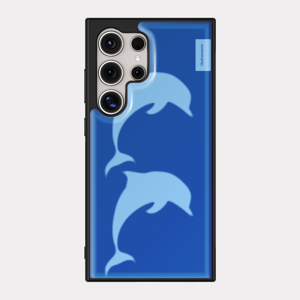 happy dolphin 아이폰 15pro 에폭시 범퍼 케이스 white - 상세 이미지 2