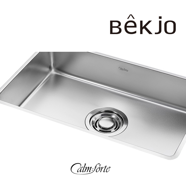 백조씽크 CalmForte 스텐 씽크볼 엠보코팅 1.2T 콰이어트 싱크볼 깜뽀르테 800 세트 - 상세 이미지 2
