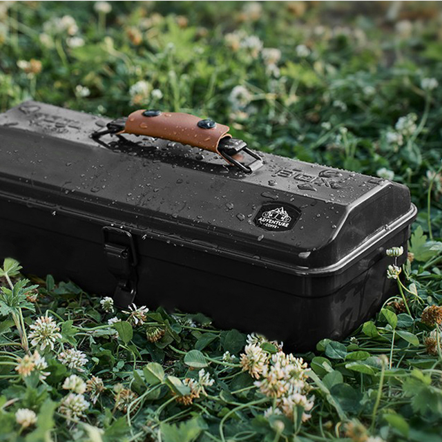 KOOLMAN(쿨맨) 아이언 스틸 캠핑 공구함 레드 - 상세 이미지 4