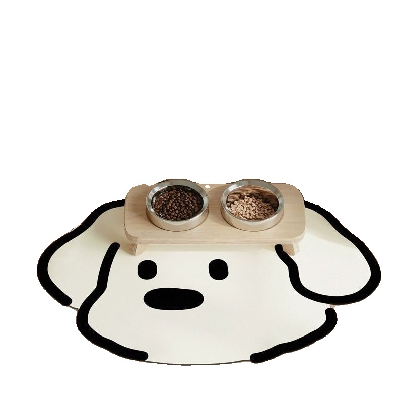 반려동물 식기 매트 긁힘 방지 강아지 고양이 미끄럼 방지 방수 그릇 패드 흡수 - 상세 이미지 5