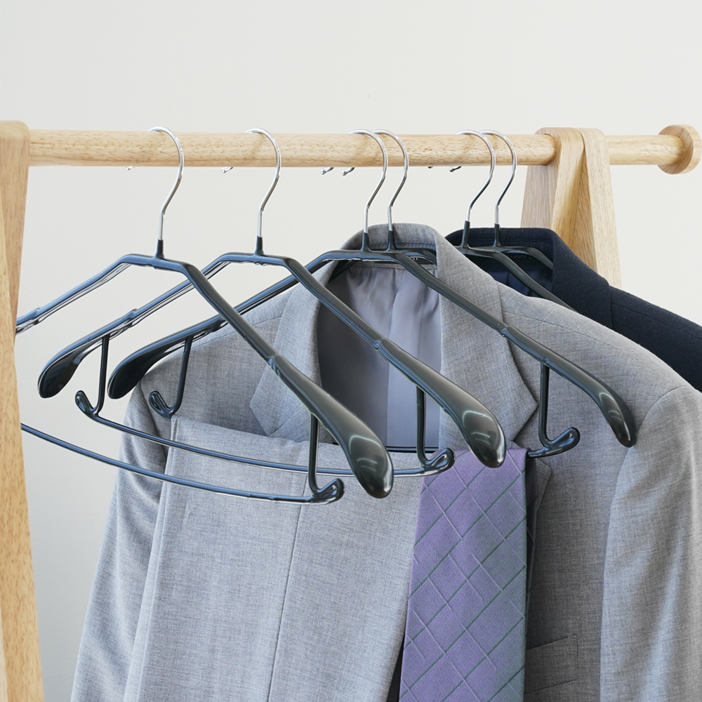 [무료배송] 에이비박스 정장 옷걸이 멀티 L 블랙, 30개