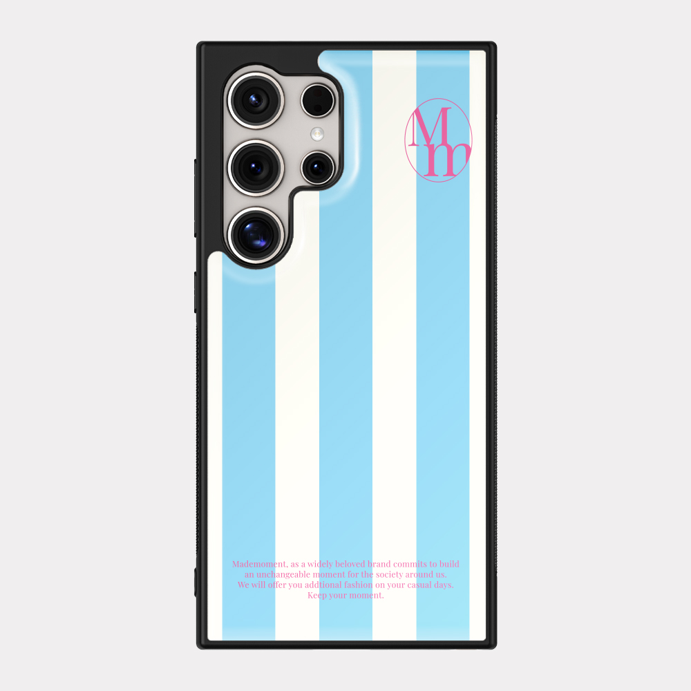 [mm] stripe pattern 아이폰 15pro 에폭시 범퍼 케이스 violet grape - 상세 이미지 2
