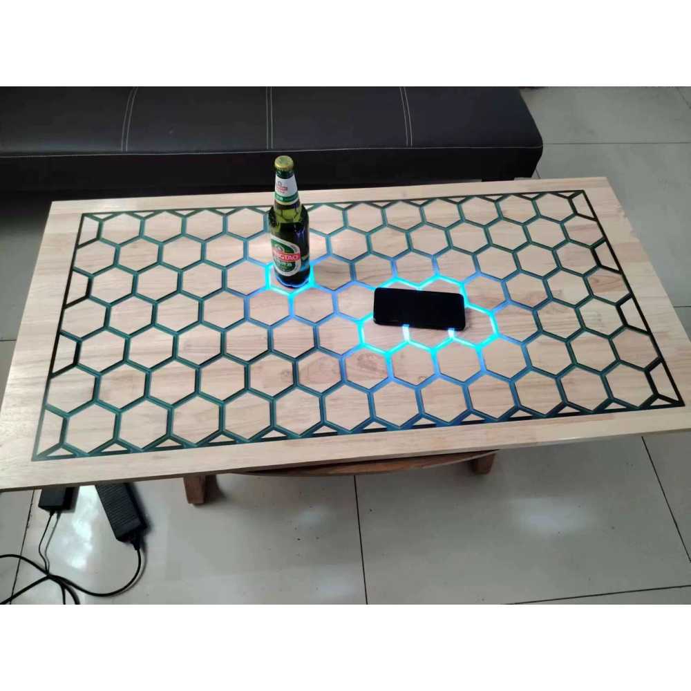 스마트 터치 거실테이블 인체 감지 탁자 조명 LED 30cm 원형 - 상세 이미지 2