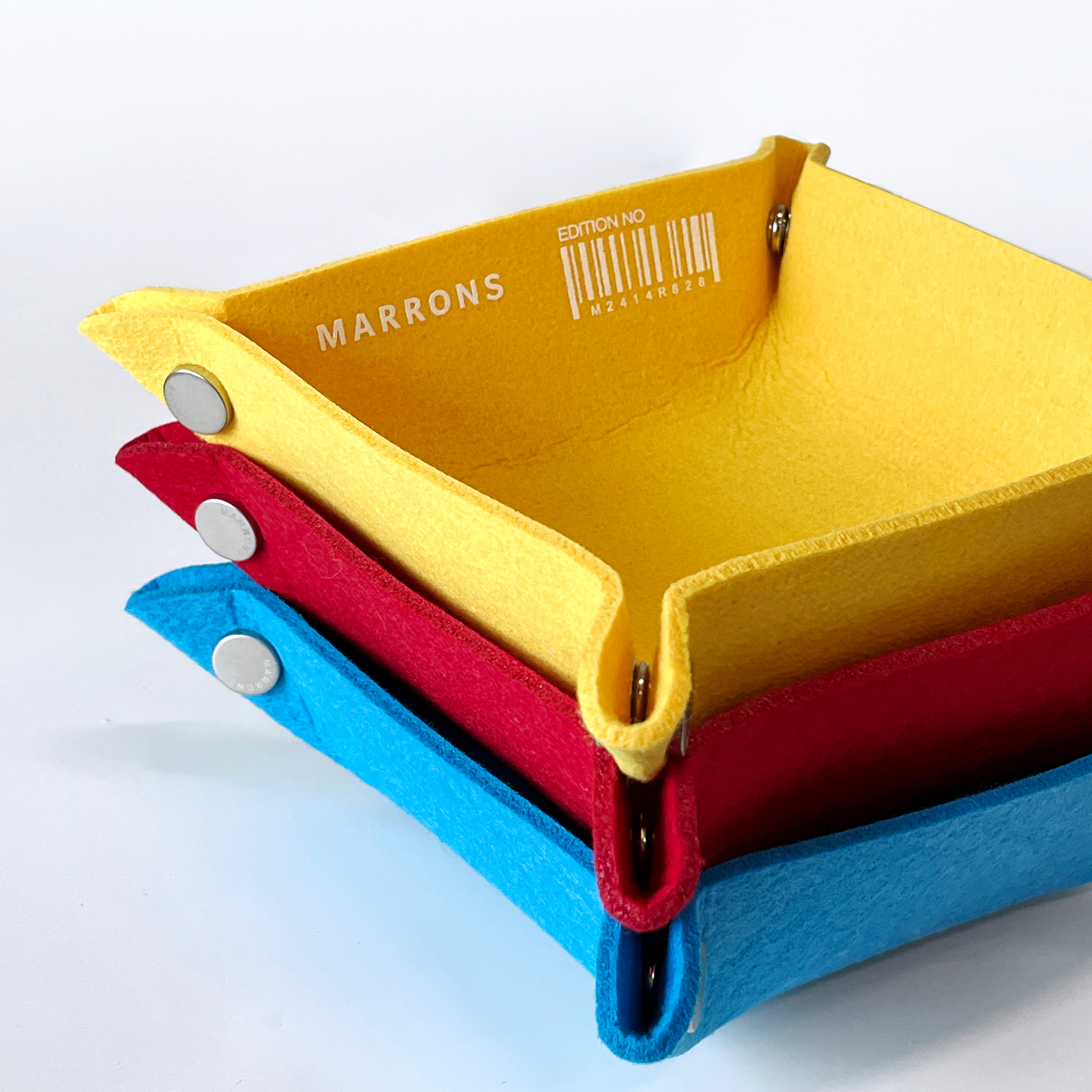 마롱즈 펠트 패브릭 트레이 S