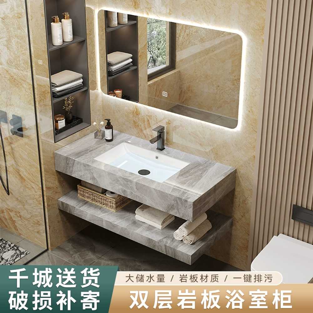 대리석 세면대 욕실장 하부 수납장 건식 모던 암판 70CM 이미지 6