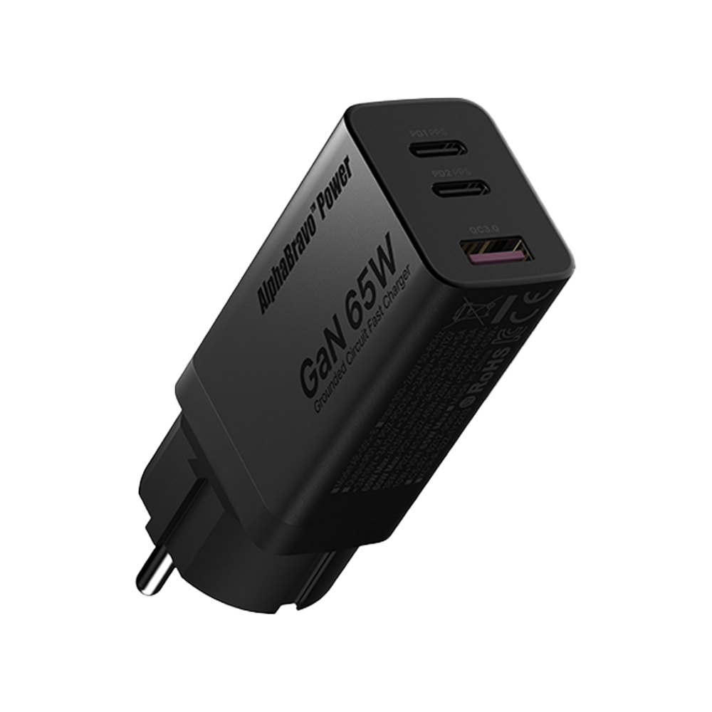 알파브라보 GaN 65W 고속 충전기 C타입 멀티포트 어댑터
